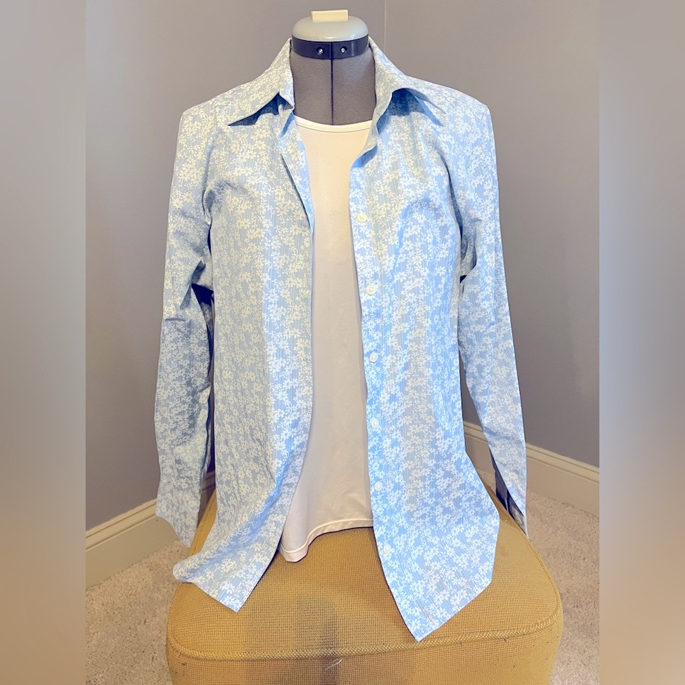 Eddie Bauer Wrinkle Free women’s dress shirt L Tall
